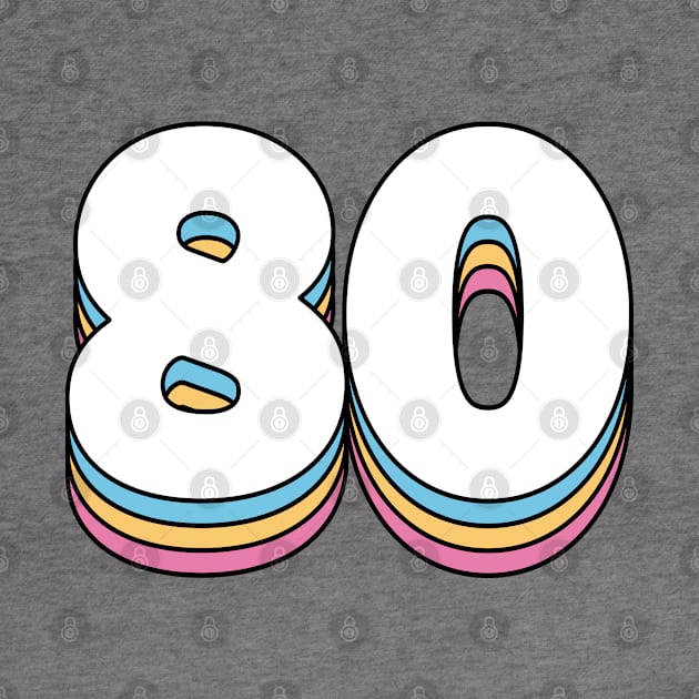 80 Number by RetroDesign